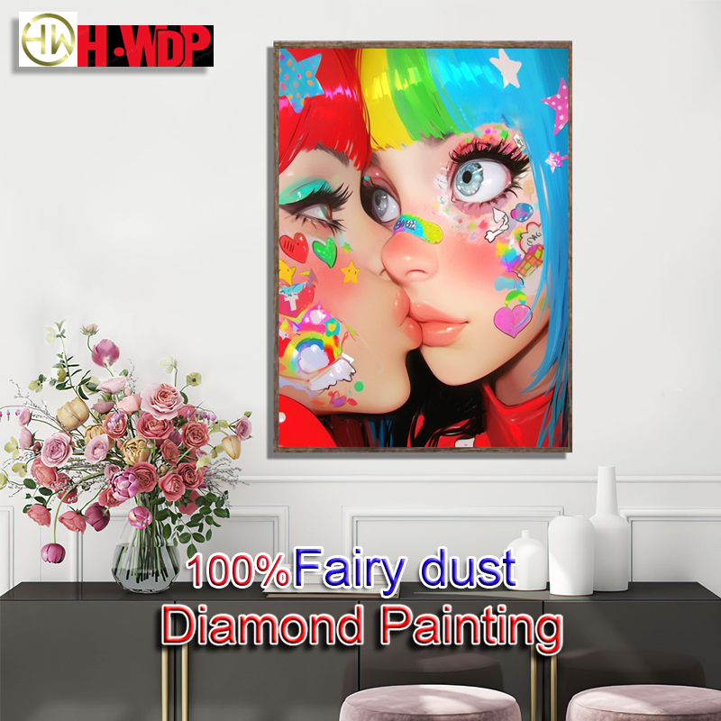 Embroidery Lovers - Lover 100% Fairy Dust Diamond Painting