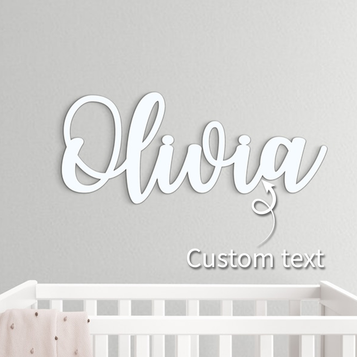 Embroidery Name - 1pc Custom Wooden Name Sign,Customized Gifts,Decorative