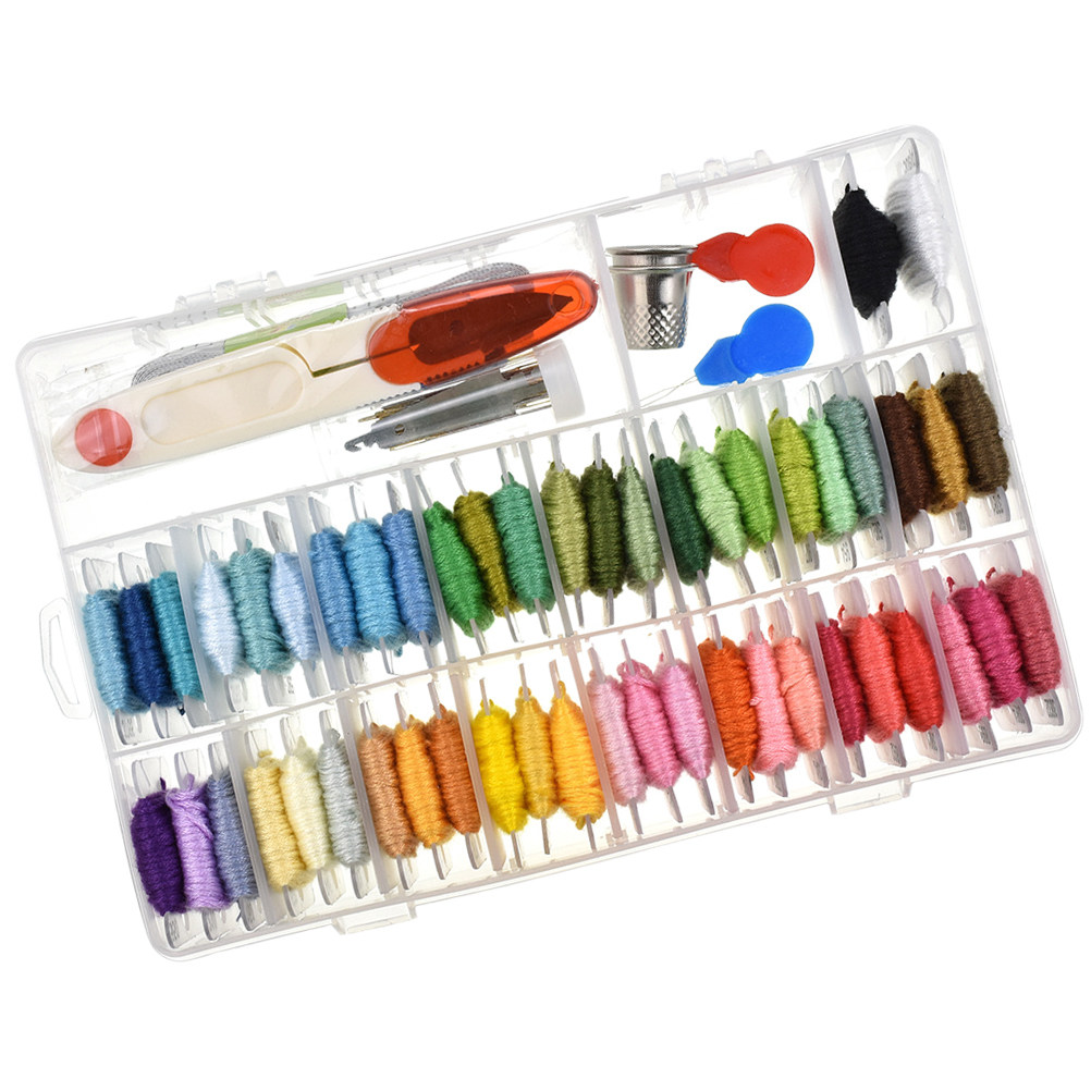 Embroidery Art - 50 Assorted Colors Embroidery Floss Kit