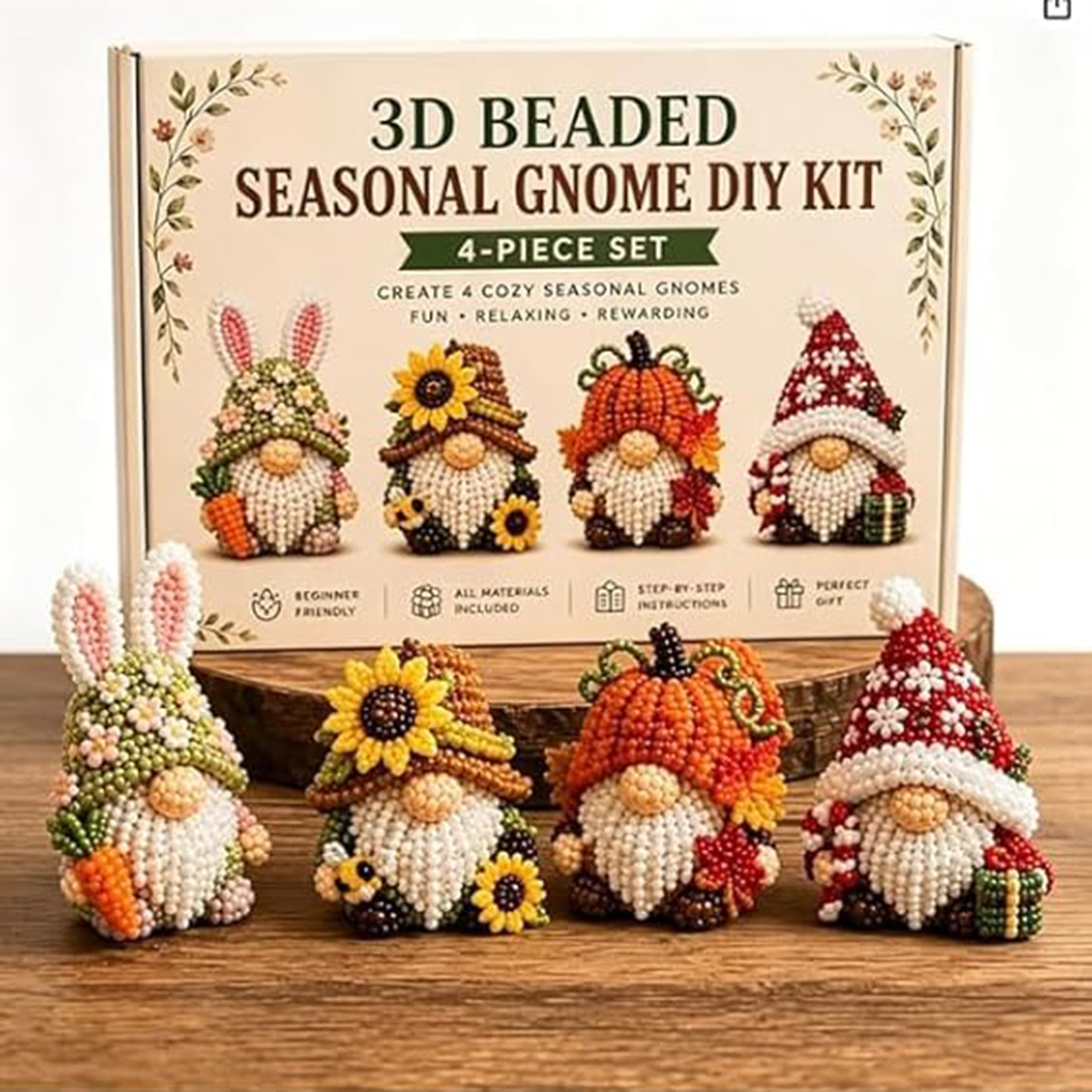 Embroidery Lovers - 3D Beaded Animal DIY Kit –