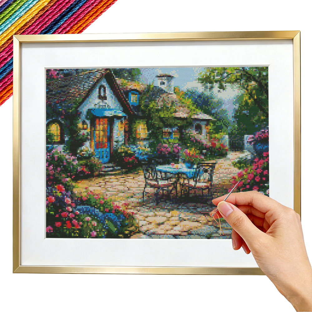Garden Cross Stitch Kits Embro - Embroidery Guide Paper review and price