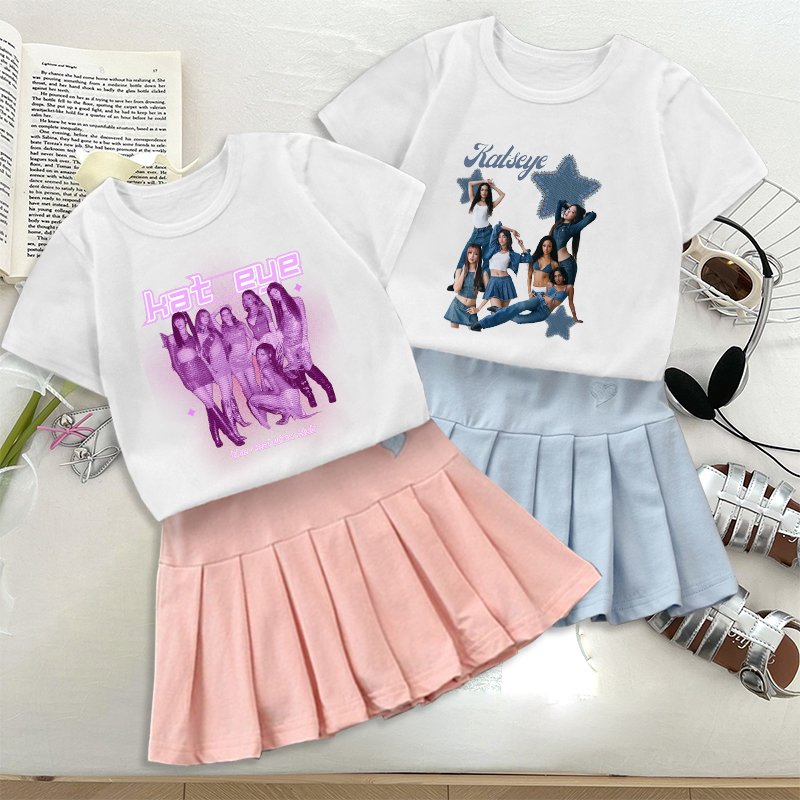 Fashion K POP K-KATSEYE T-shir - Embroidery Dress review and price