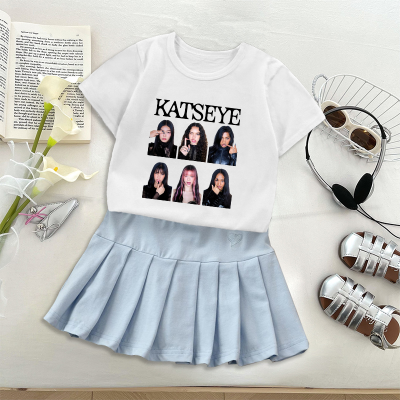Fashion K POP K-KATSEYE T-shir - Embroidery Dress review and price