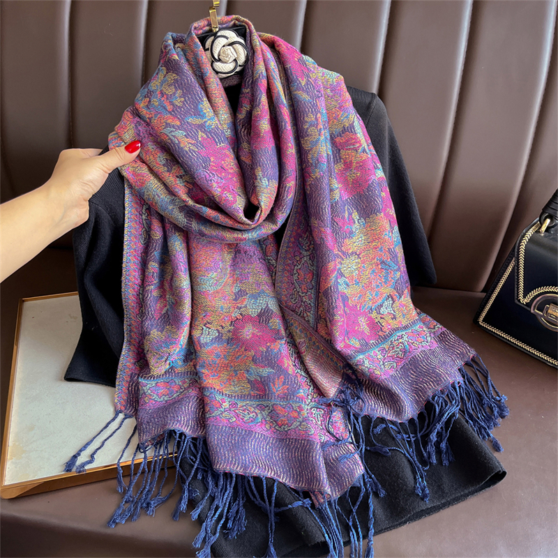 Luxury Embroidery Cashmere Win - Embroidery Hijab review and price