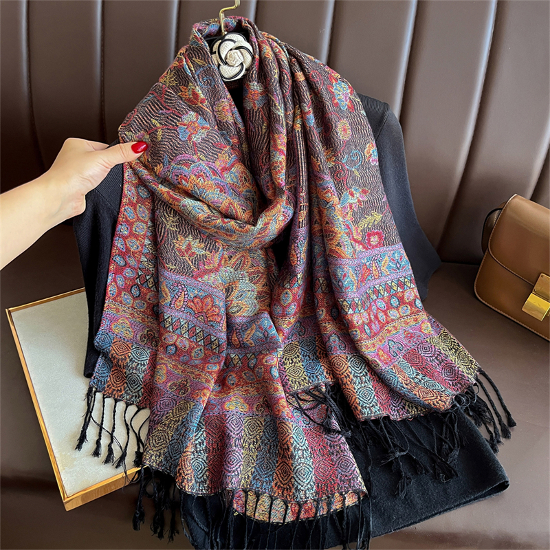 Luxury Embroidery Cashmere Win - Embroidery Hijab review and price