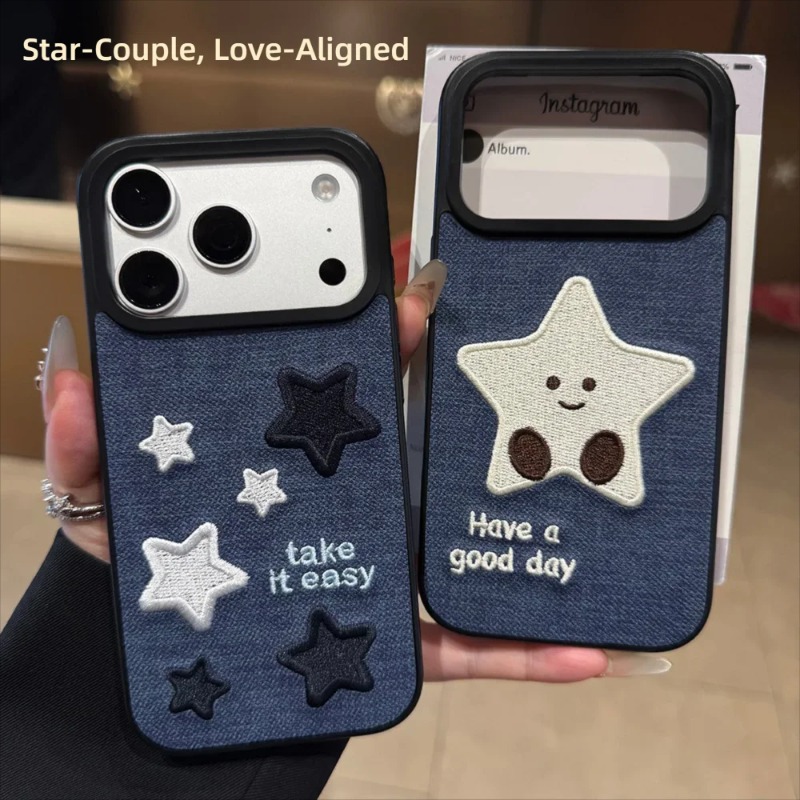 Denim Star Embroidery Couple P - Embroidery Lovers review and price