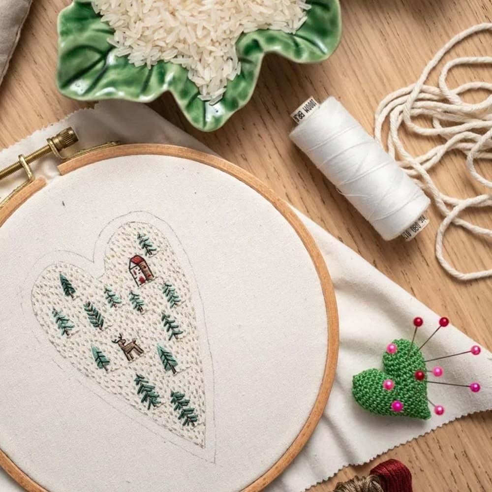 DIY Heart Embroidery Christmas - Embroidery Xmas Tree review and price