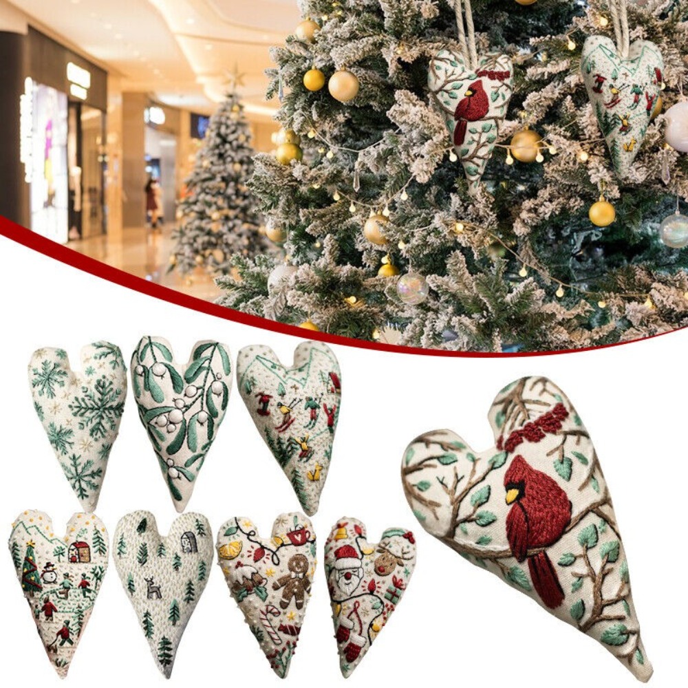 DIY Heart Embroidery Christmas - Embroidery Xmas Tree review and price