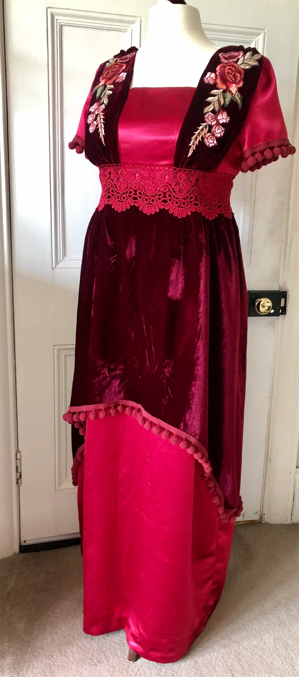 Victorian Edwardian Downton Ab - Embroidery Dress review and price