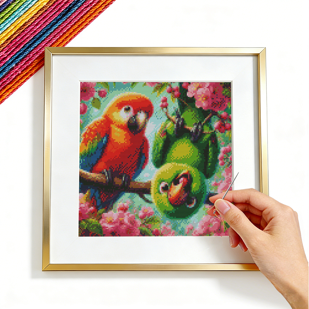 Cross Stitch Patterns Parrot A - Embroidery Guide Paper review and price