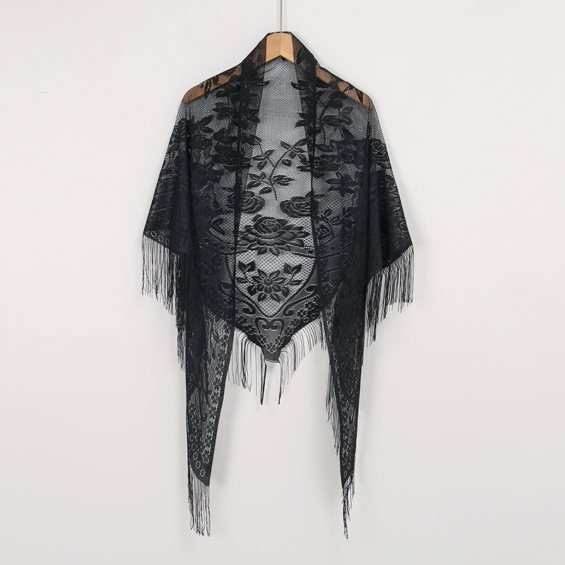 New Embroidery Lace Scarf Shaw - Embroidery Veil review and price