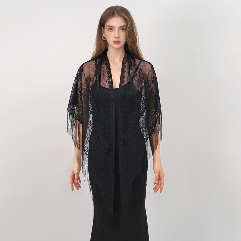 New Embroidery Lace Scarf Shaw - Embroidery Veil review and price