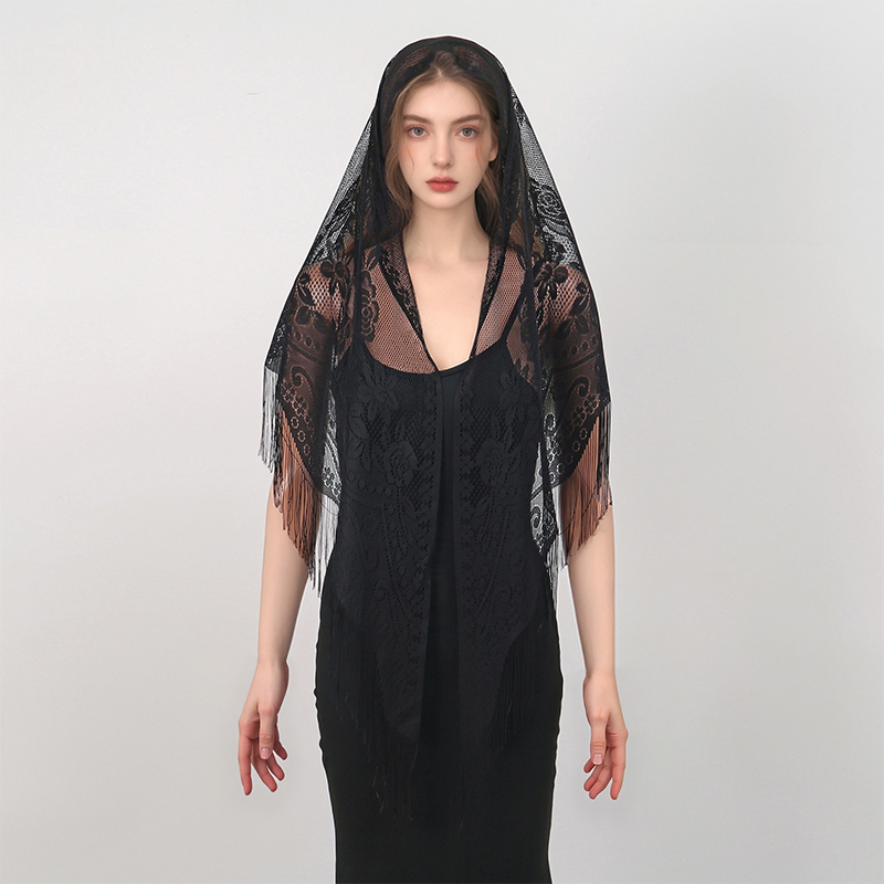 New Embroidery Lace Scarf Shaw - Embroidery Veil review and price
