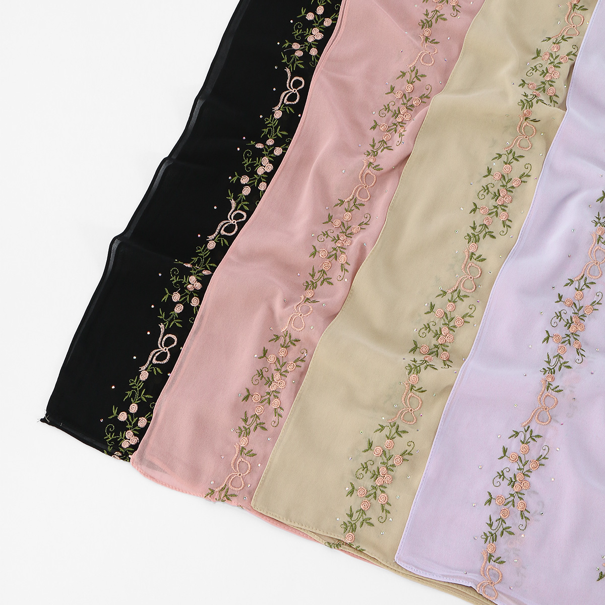  Fashion Chiffon Muslim Hijab - Embroidery Hijab review and price