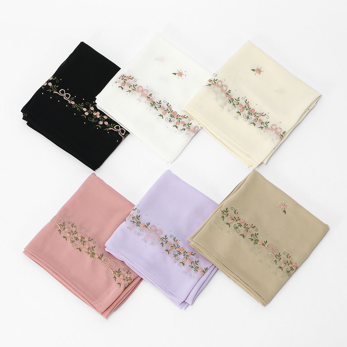  Fashion Chiffon Muslim Hijab - Embroidery Hijab review and price