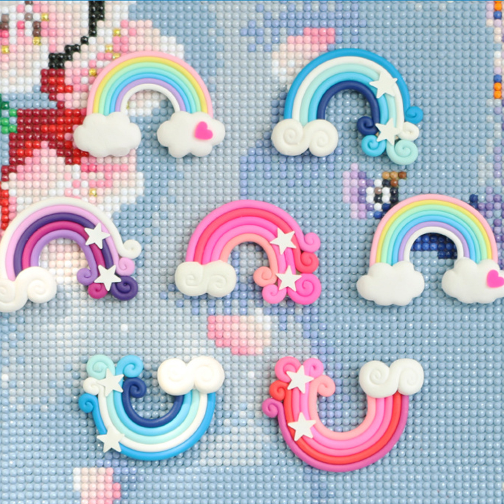 1PC Cute Rainbow Shape Diamond - Embroidery Art review and price