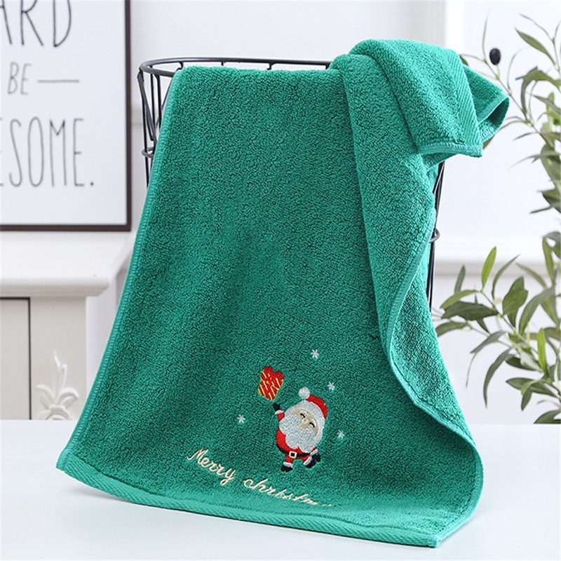 1PC 35*75cm Bathroom Towel Cor - Embroidery Xmas Tree review and price