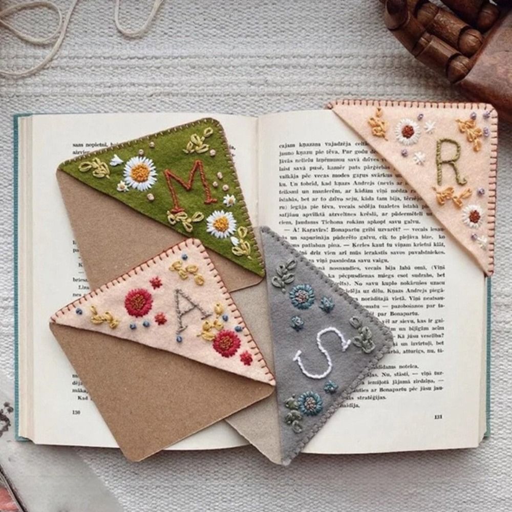 Felt Hand Embroidered Corner B - Embroidery Meaning review and price