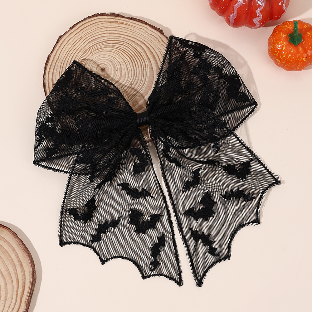Halloween Bat Bow Hair Clips B - Embroidery Veil review and price