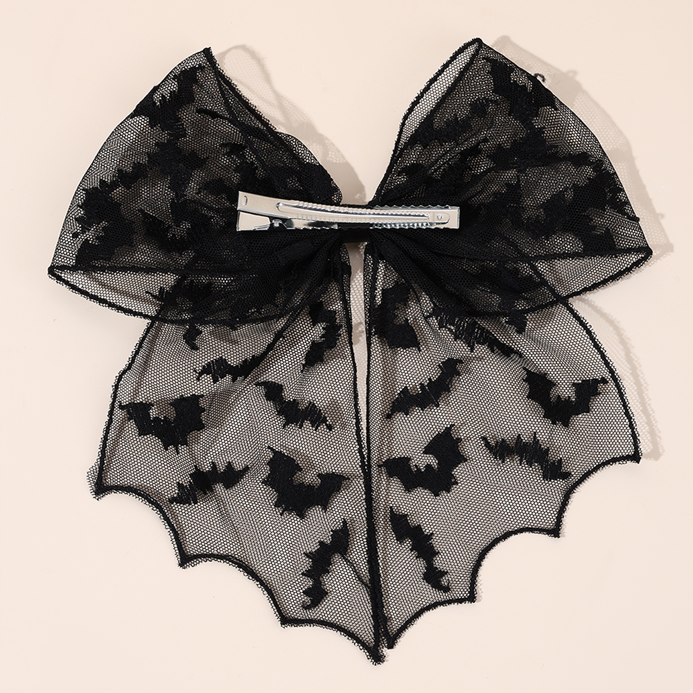 Halloween Bat Bow Hair Clips B - Embroidery Veil review and price