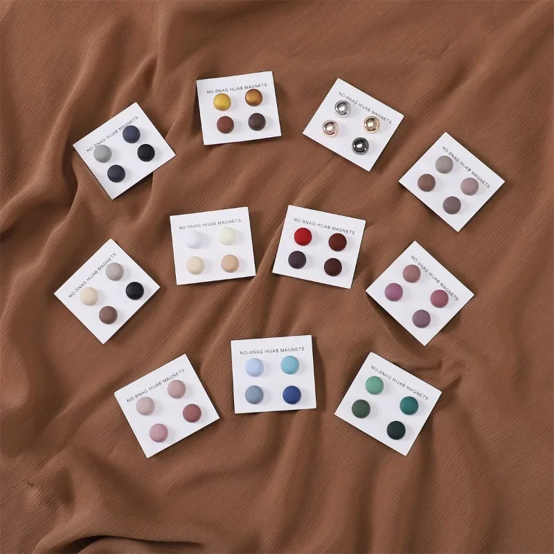 4Pcs/Card Matte Magnet Hijab P - Embroidery Hijab review and price