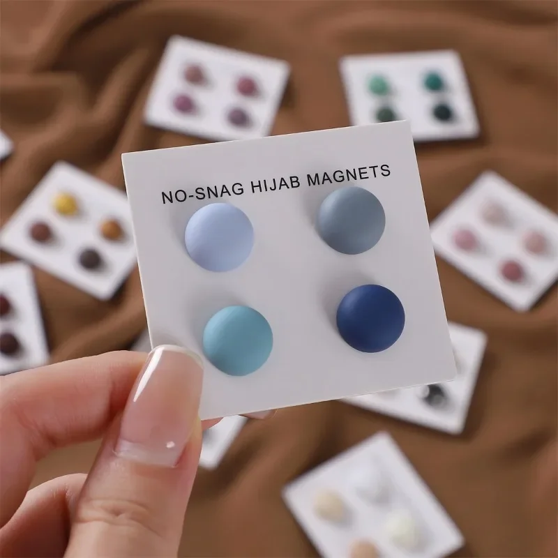 4Pcs/Card Matte Magnet Hijab P - Embroidery Hijab review and price