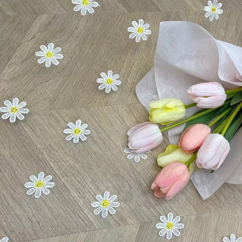 150cm Wide Daisy Embroidery La - Embroidery Veil review and price