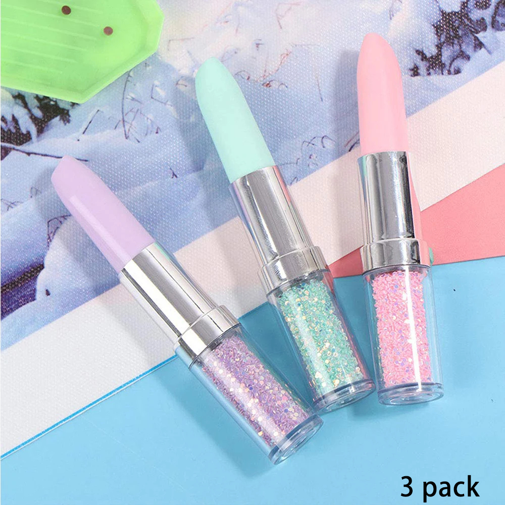 Lipstick Shape Diamond Paintin - Embroidery Art review and price