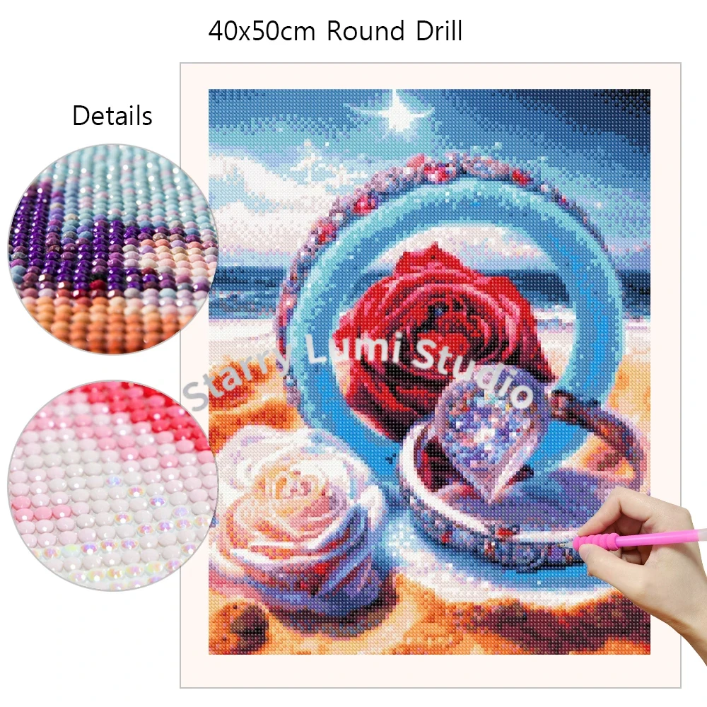 40x50cm AB Diamond Painting Em - Embroidery Lovers review and price