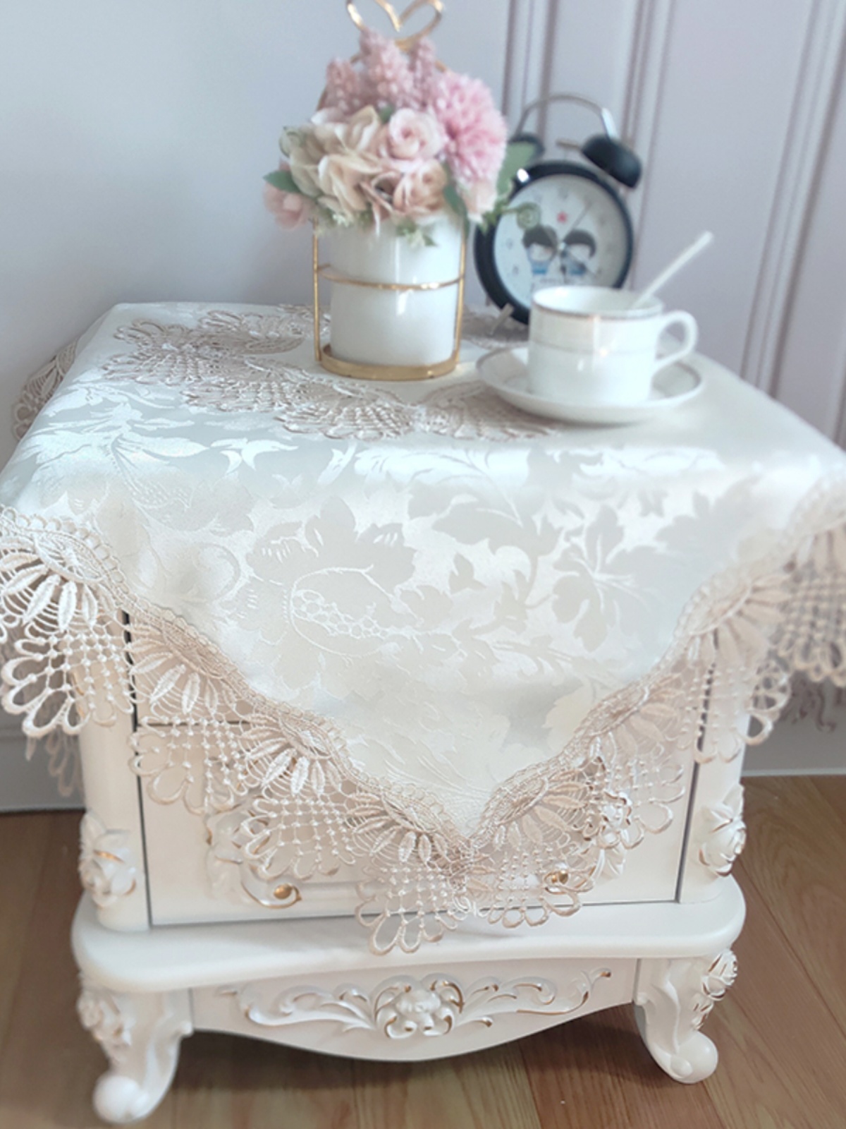 European Style Bedside Table C - Embroidery Simple review and price