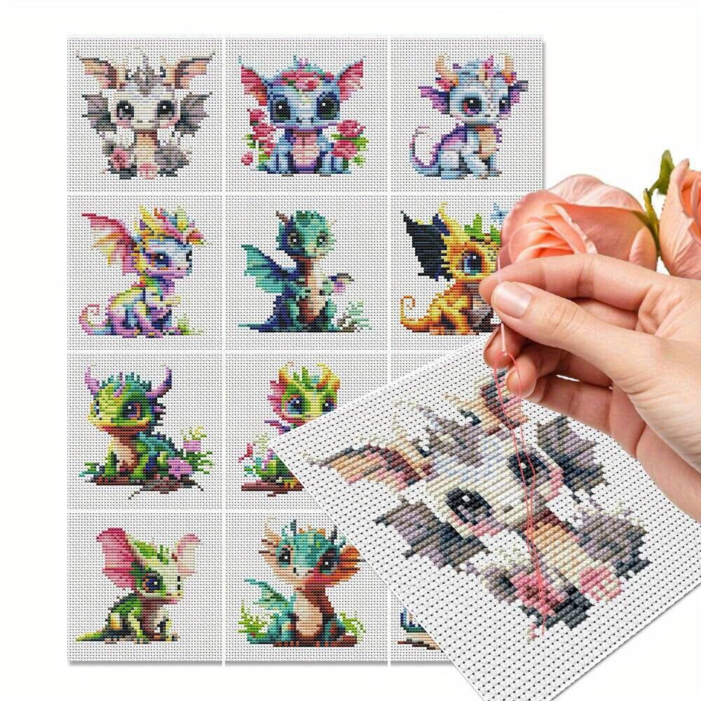 12Pcs Dragon Cross Stitch 11CT - Embroidery Job review and price
