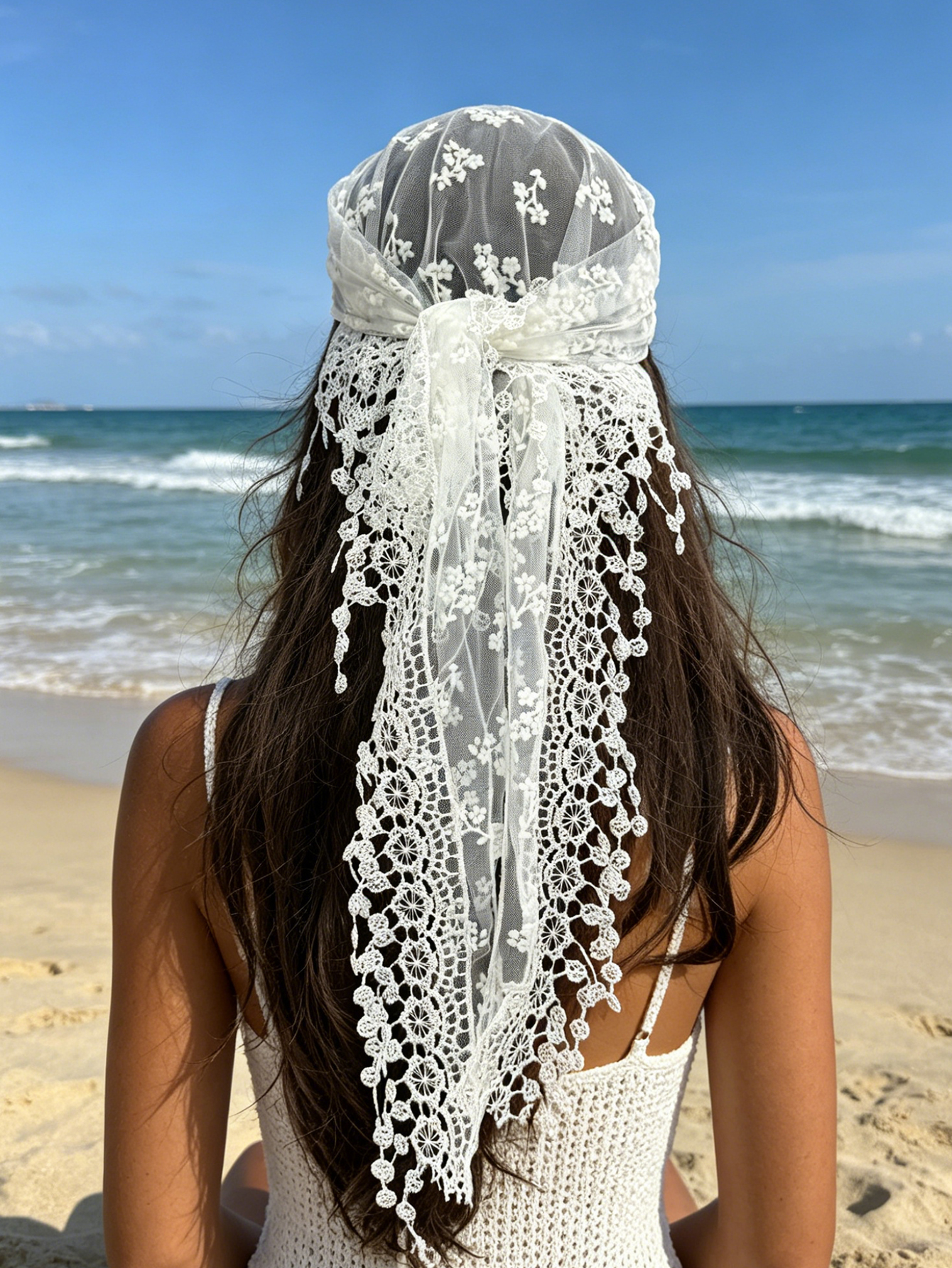 1pc Small Flower Embroidered T - Embroidery Veil review and price