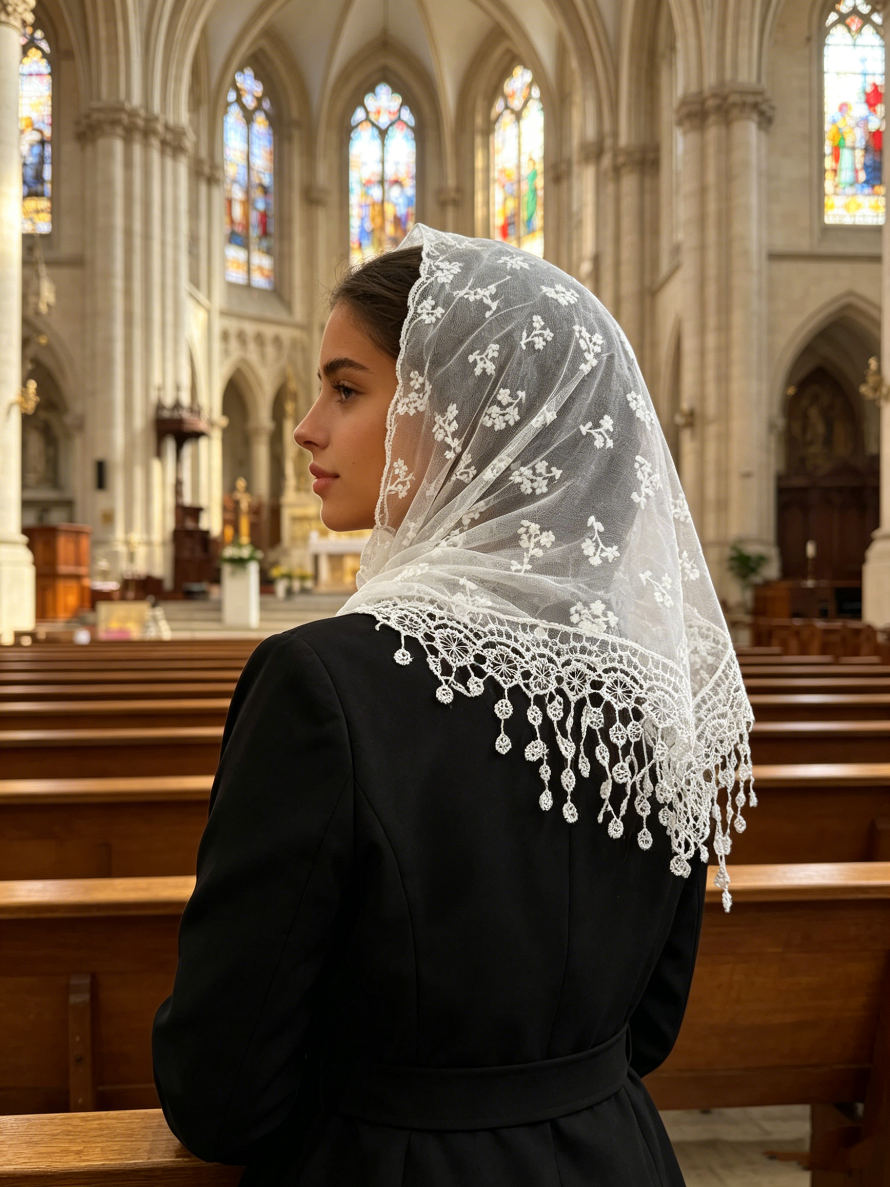 1pc Small Flower Embroidered T - Embroidery Veil review and price