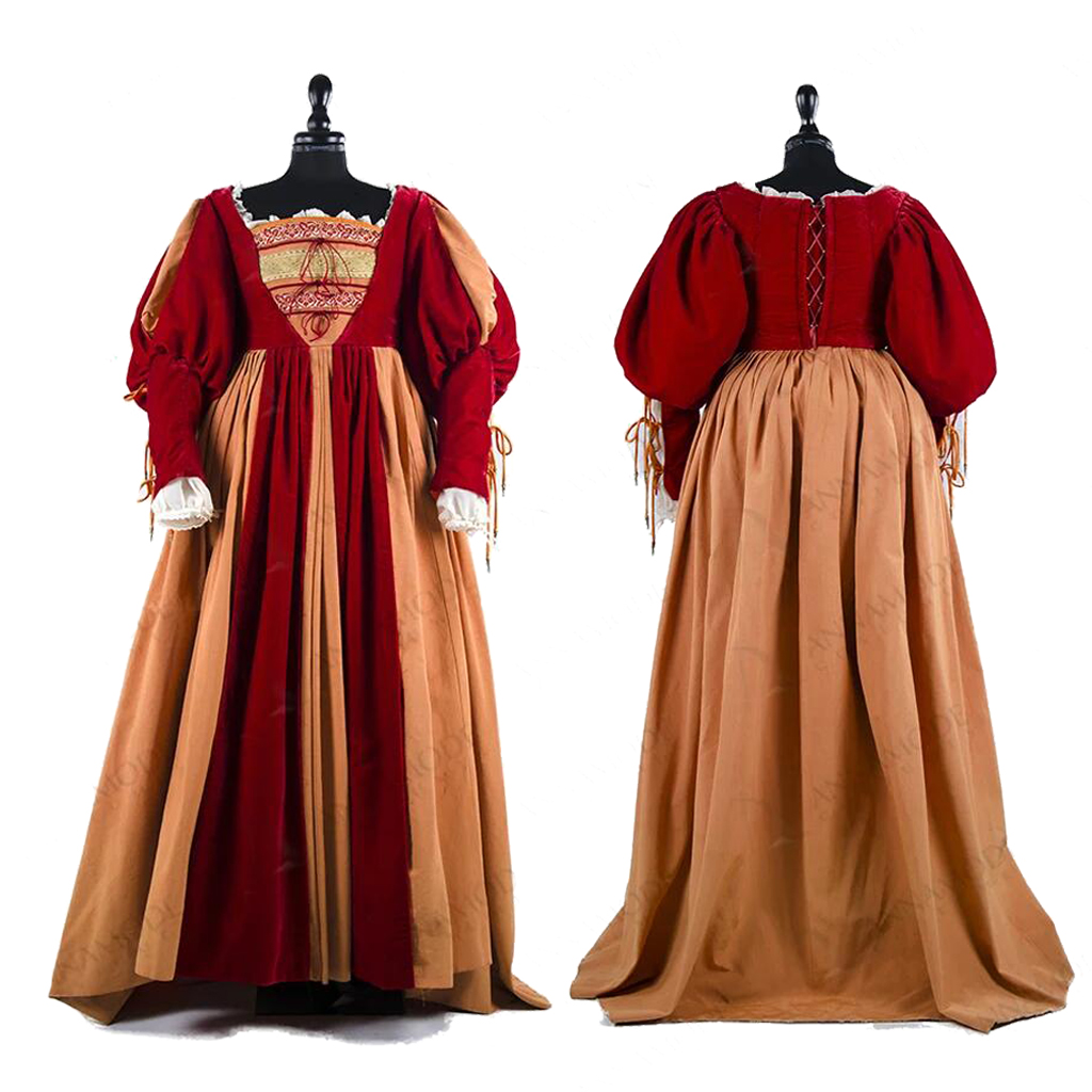 Tudor Renaissance Dress Costum - Embroidery Dress review and price