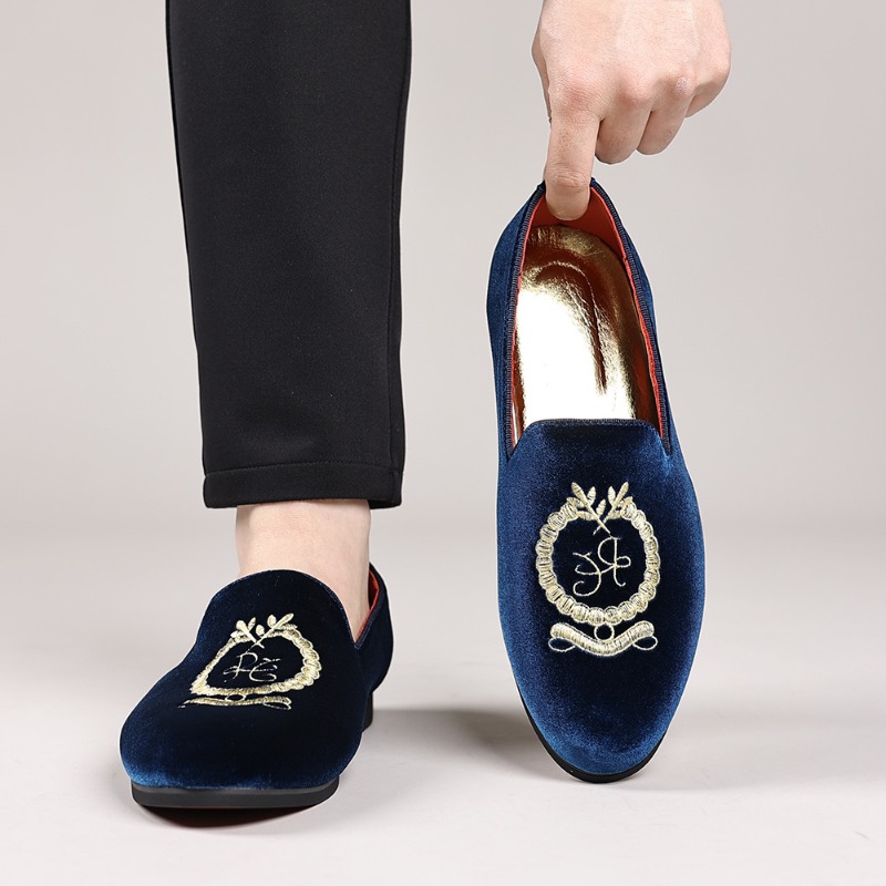 Luxury Designer Loafers Suede  - Embroidery Dress review and price