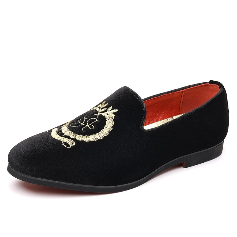 Luxury Designer Loafers Suede  - Embroidery Dress review and price