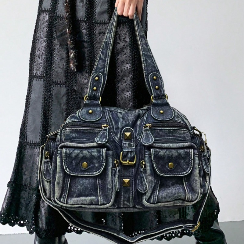 Fashionable Denim Tote Bag for - Embroidery Class review and price