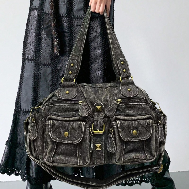 Fashionable Denim Tote Bag for - Embroidery Class review and price