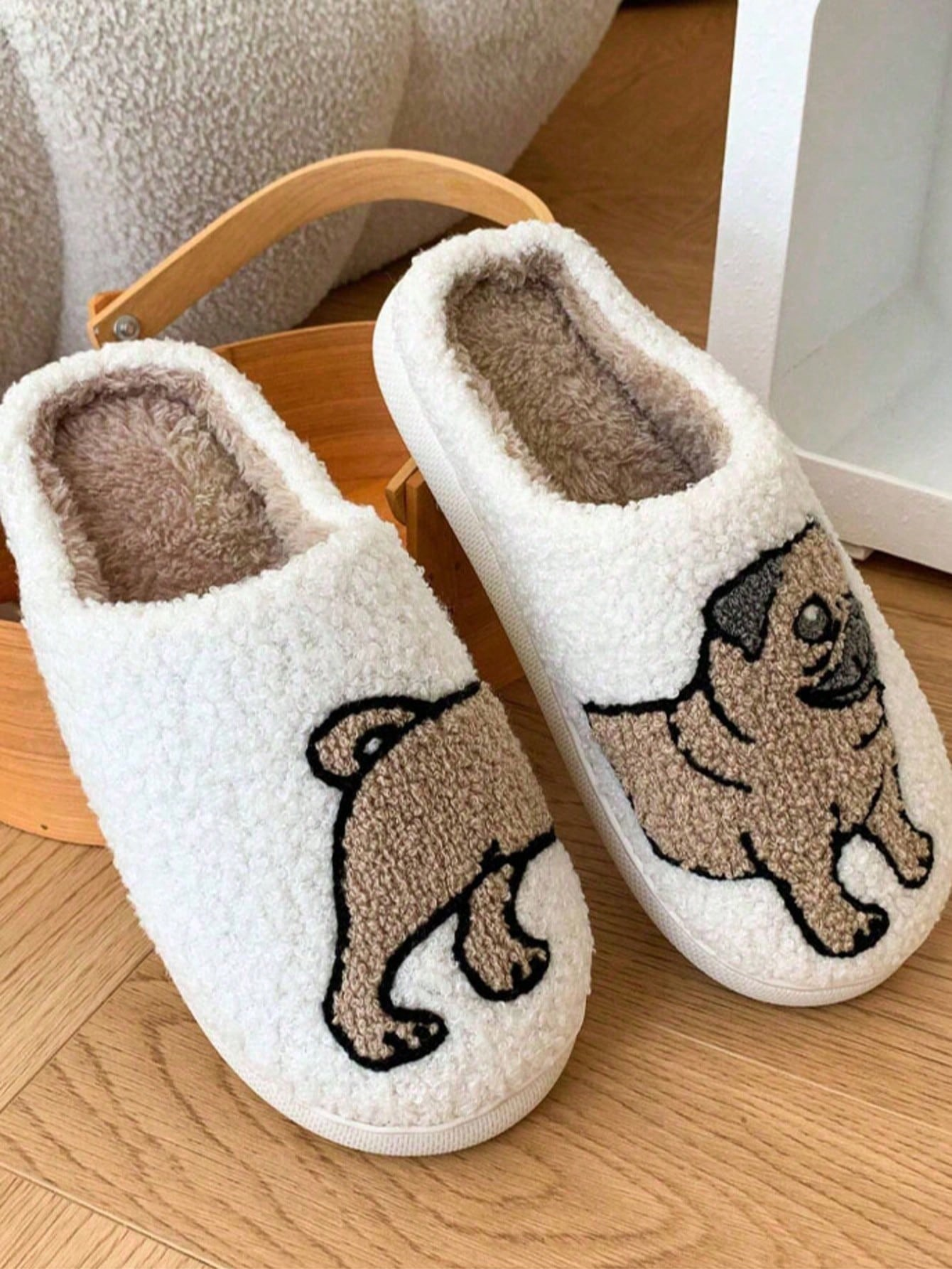 Couple Pug Embroidery Plush Sl - Embroidery Print review and price
