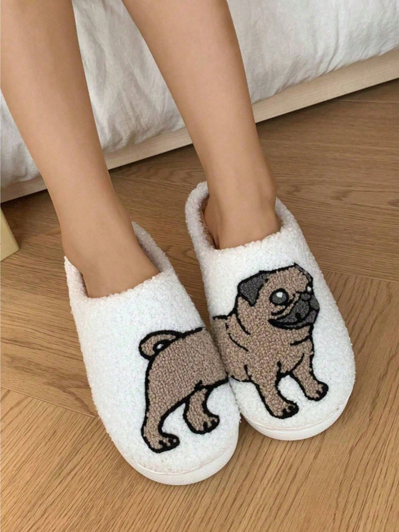 Couple Pug Embroidery Plush Sl - Embroidery Print review and price
