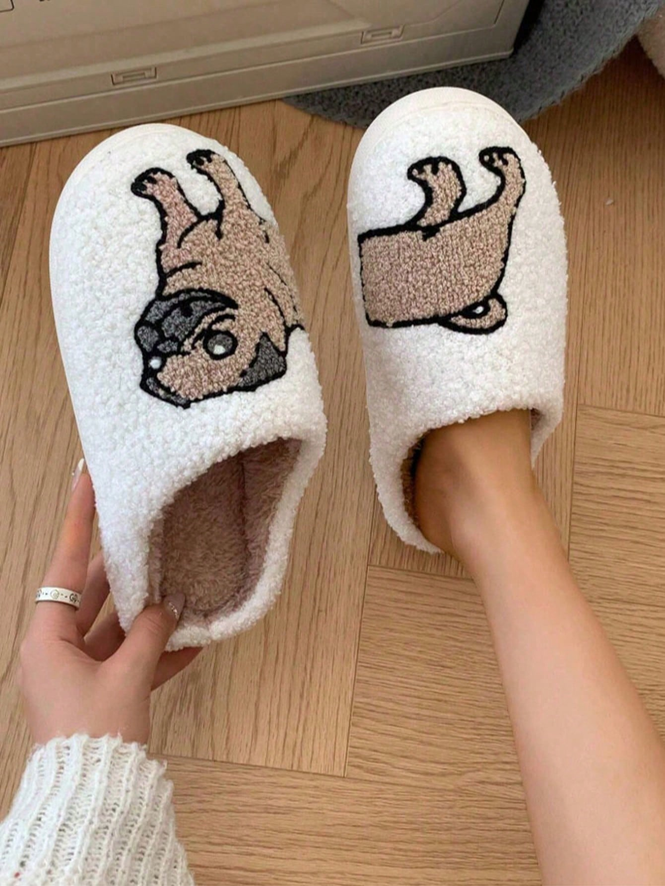 Couple Pug Embroidery Plush Sl - Embroidery Print review and price