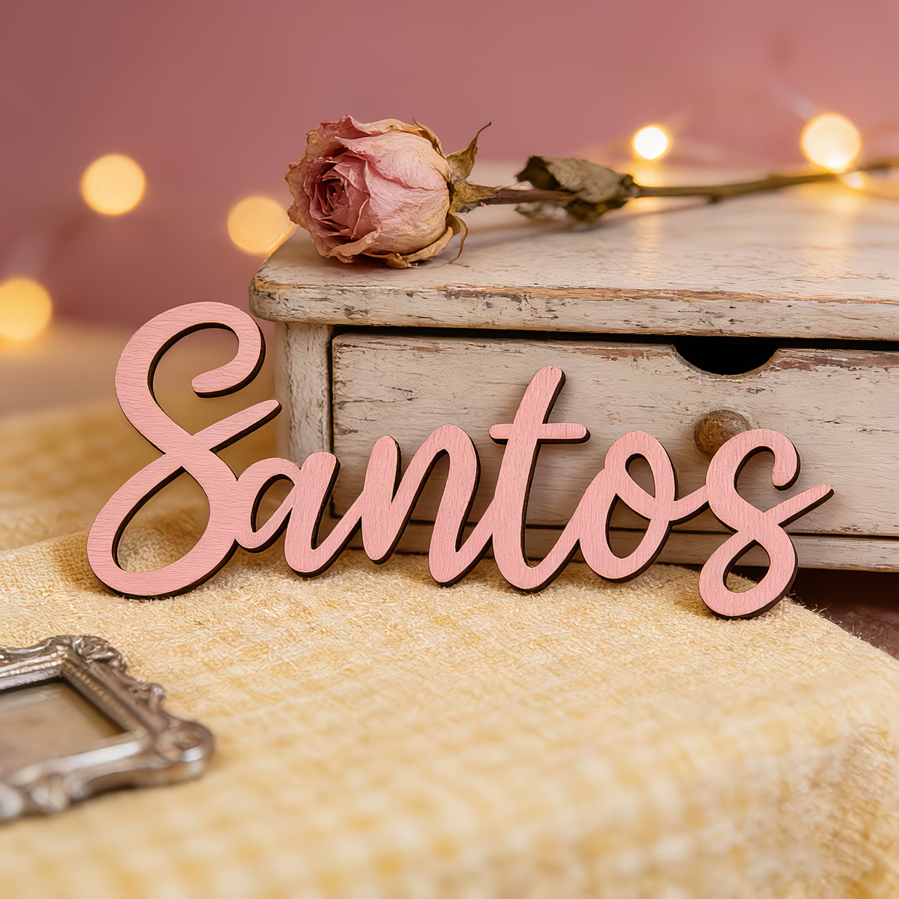 1pc personalized custom wooden - Embroidery Name review and price