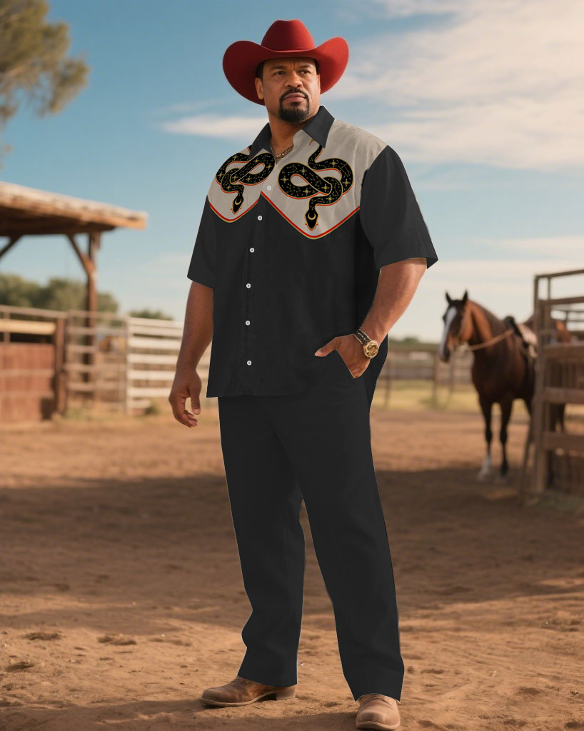 S-9XL Men's Western Cowboy Emb - Embroidery Print review and price