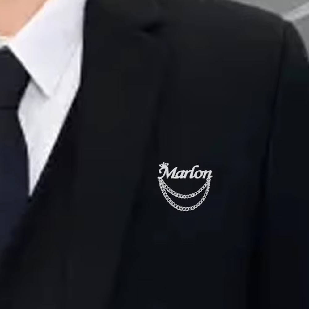 Personalized Name Brooch Custo - Embroidery Name review and price