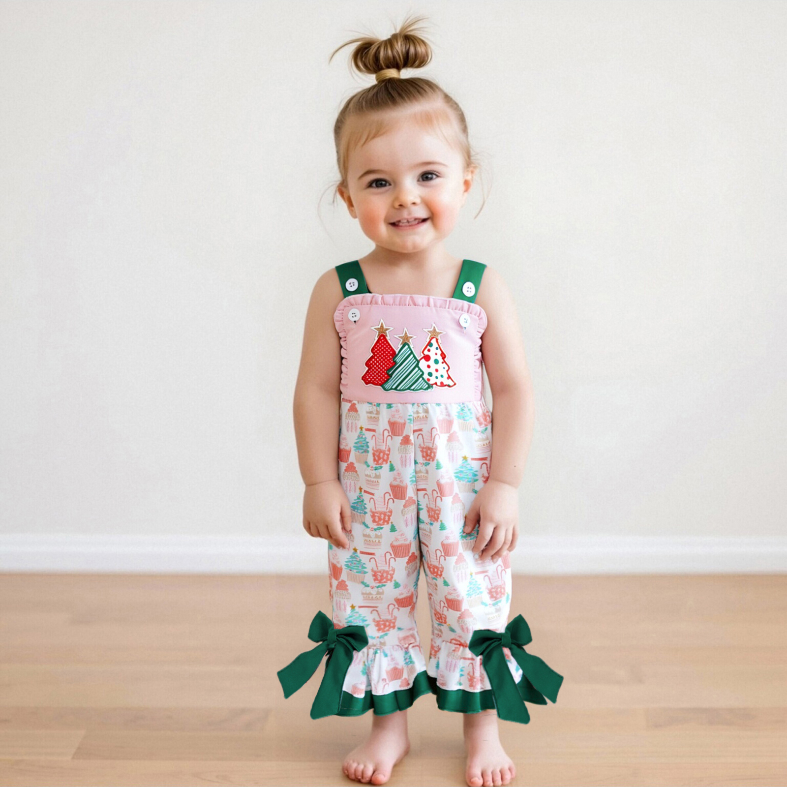 1-5Y Toddler Girl Xmas Outfits - Embroidery Xmas Tree review and price