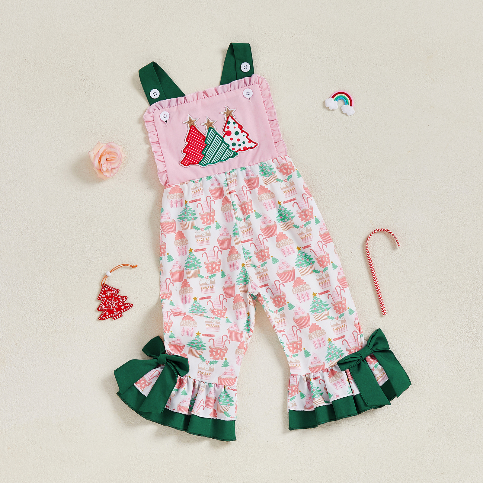 1-5Y Toddler Girl Xmas Outfits - Embroidery Xmas Tree review and price