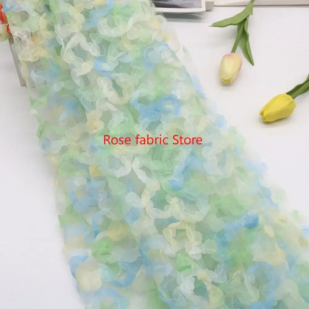 Gradient chiffon rose crochet  - Embroidery Veil review and price
