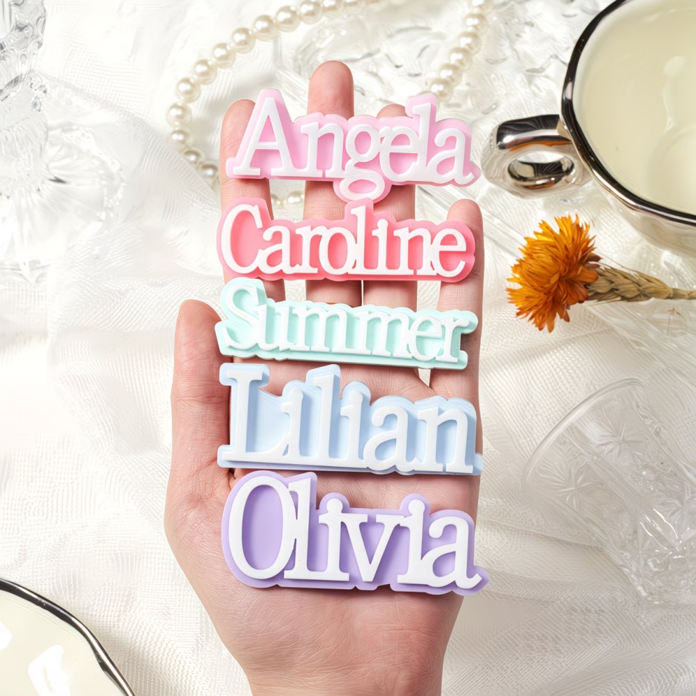 Custom Name Brooch Personalize - Embroidery Name review and price