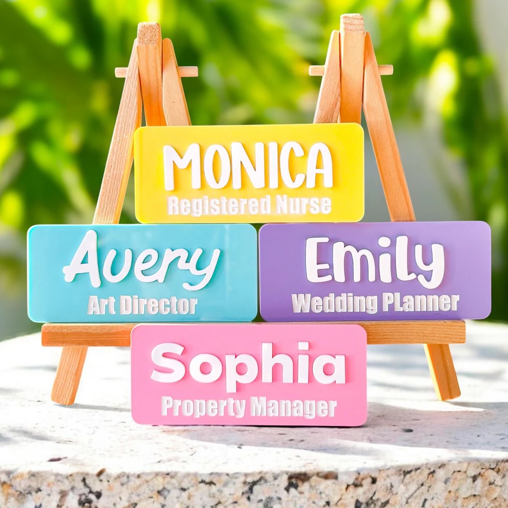 Custom Name Brooch Personalize - Embroidery Name review and price