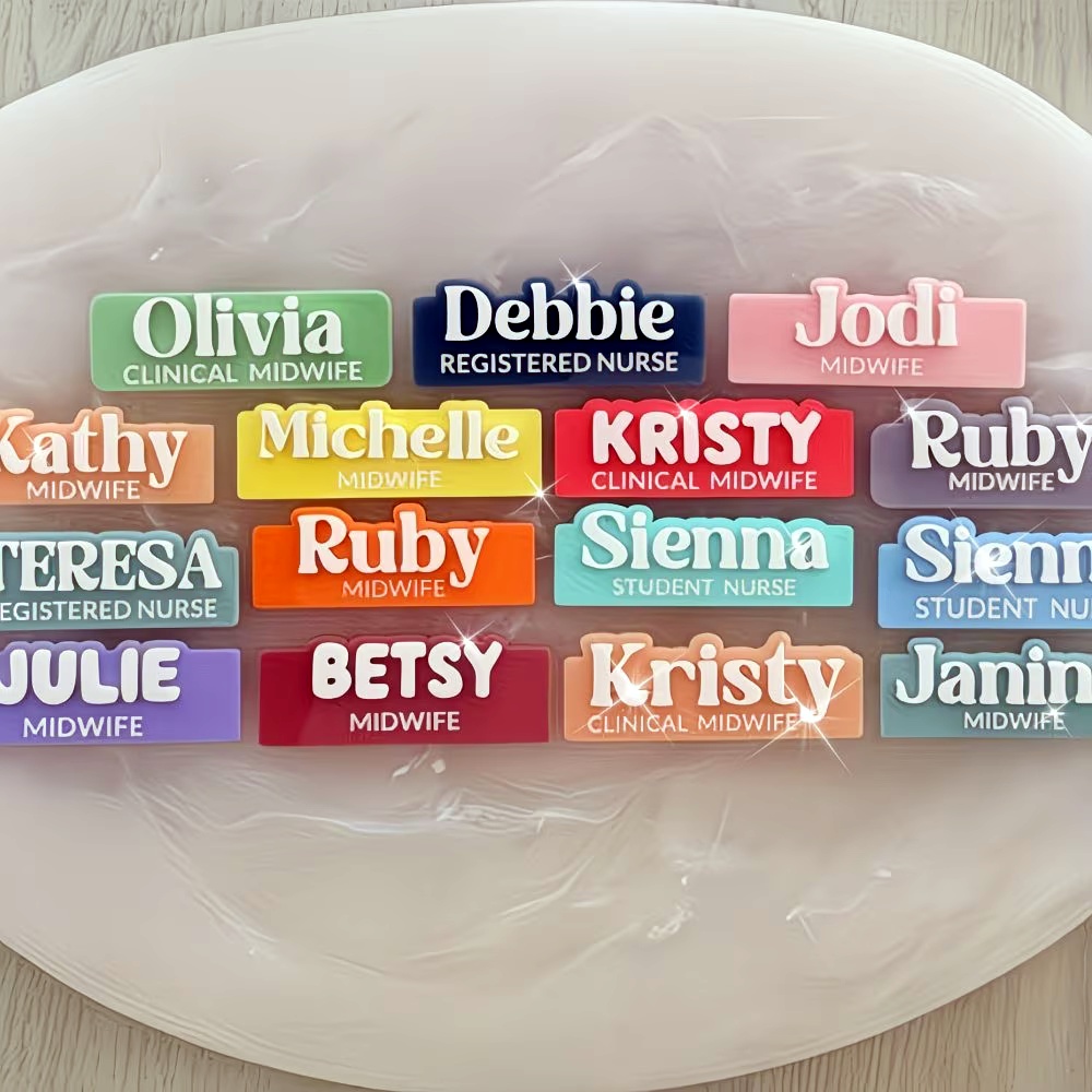 Custom Name Brooch Personalize - Embroidery Name review and price